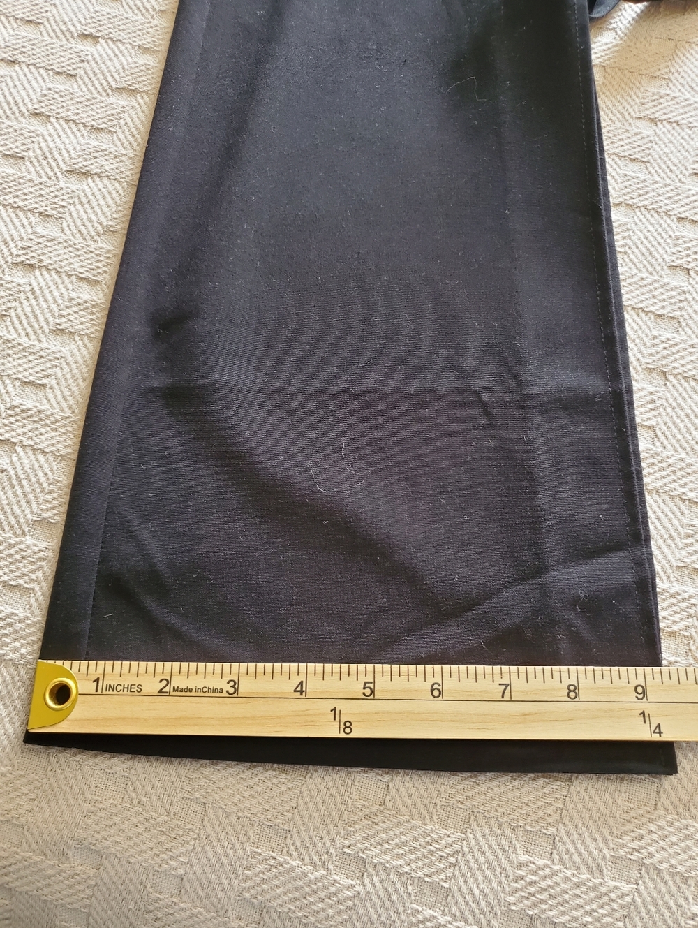 Venus Smoothing Bow Tie Hem Wide Leg Slit Pants - Black Formal - Picture 6 of 12